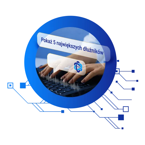 Asystent AI w Comarch ERP Optima odpowiada na pytanie o największych dłużników
