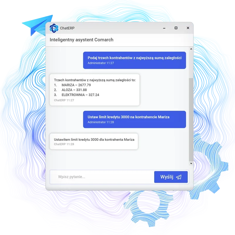Comarch ChatERP: asystent AI odpowiada na pytanie o największych dłużników
